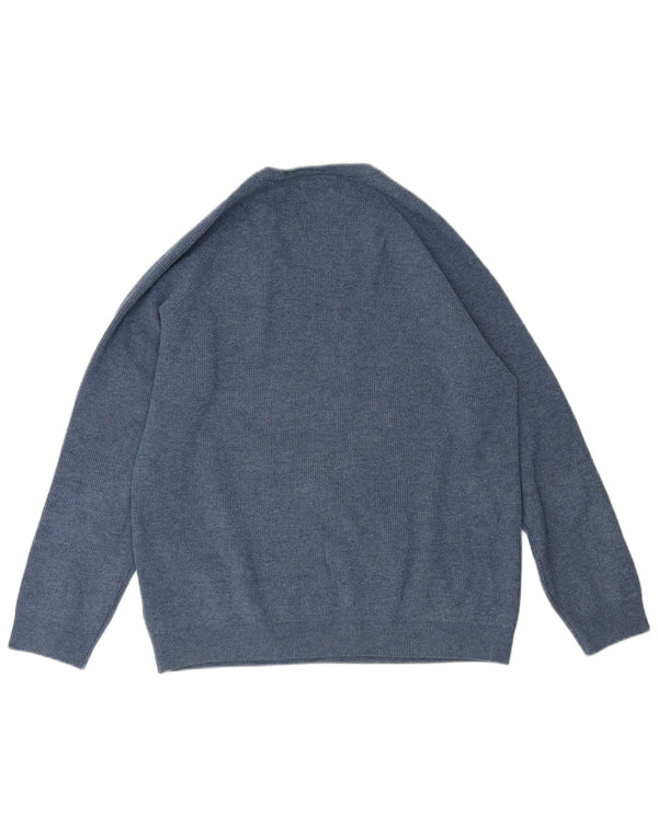 Marks & Spencer Mens Crew Neck Jumper Sweater XL Blue Polyester