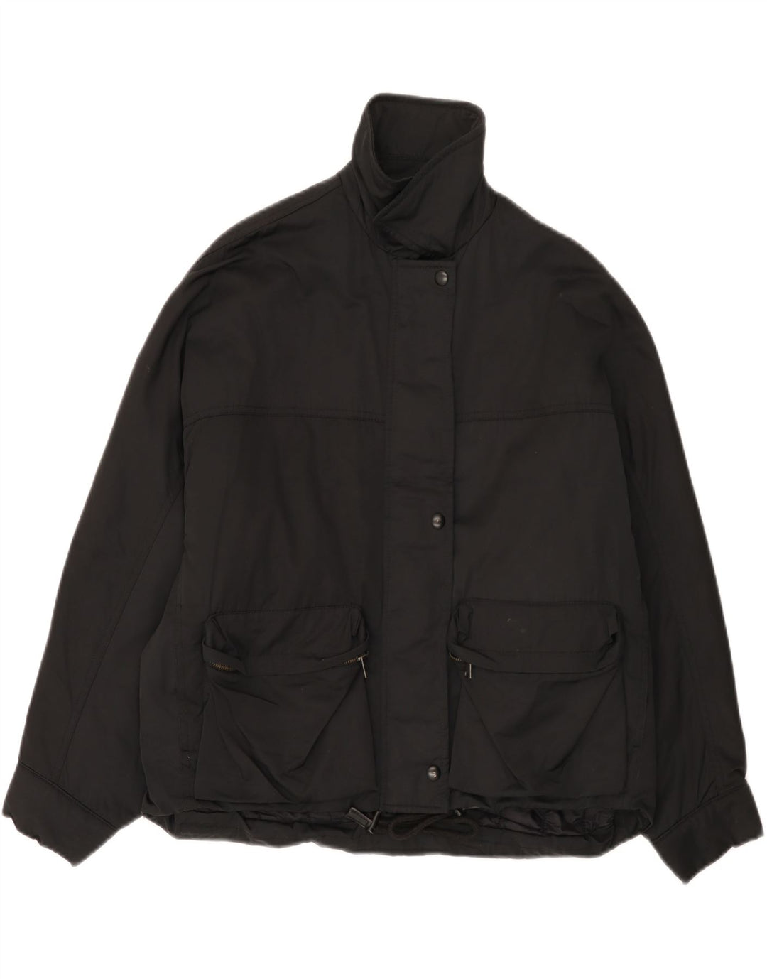 Женская утепленная куртка оверсайз Zara UK 6 XS, черный нейлон