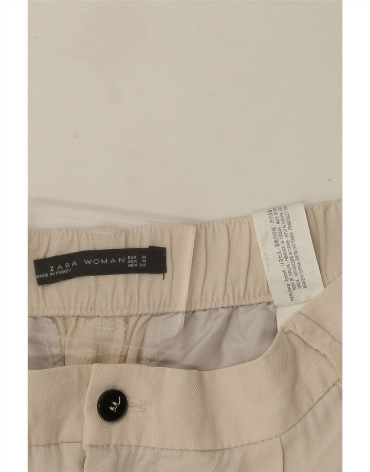 Женские капри ZARA, средние W28 L22, бежевые из лиоцелла