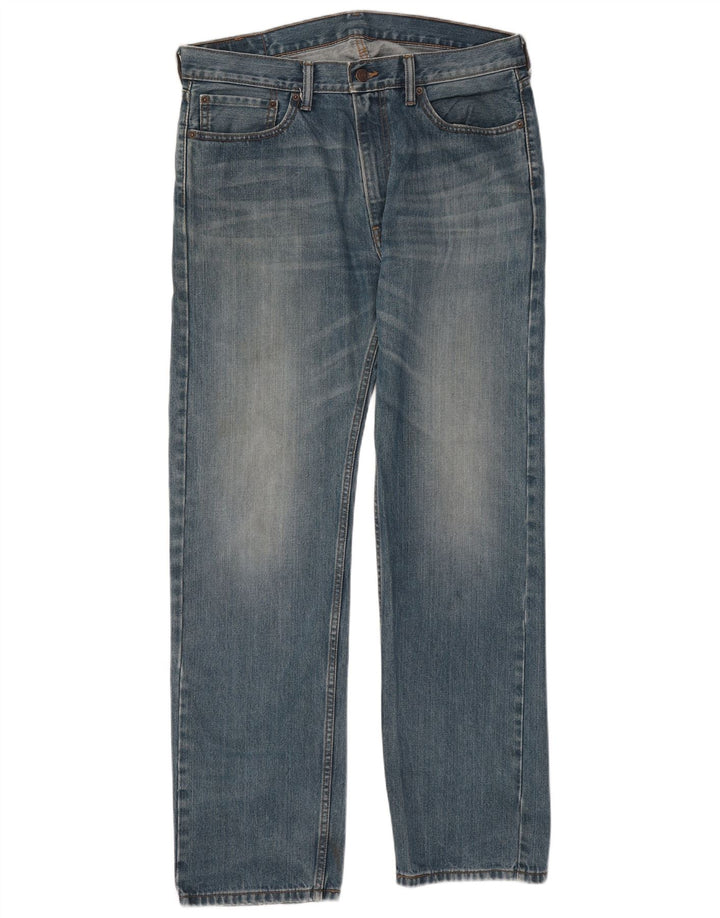 Мужские прямые джинсы Levi's 505 W36 L34 синие, хлопок