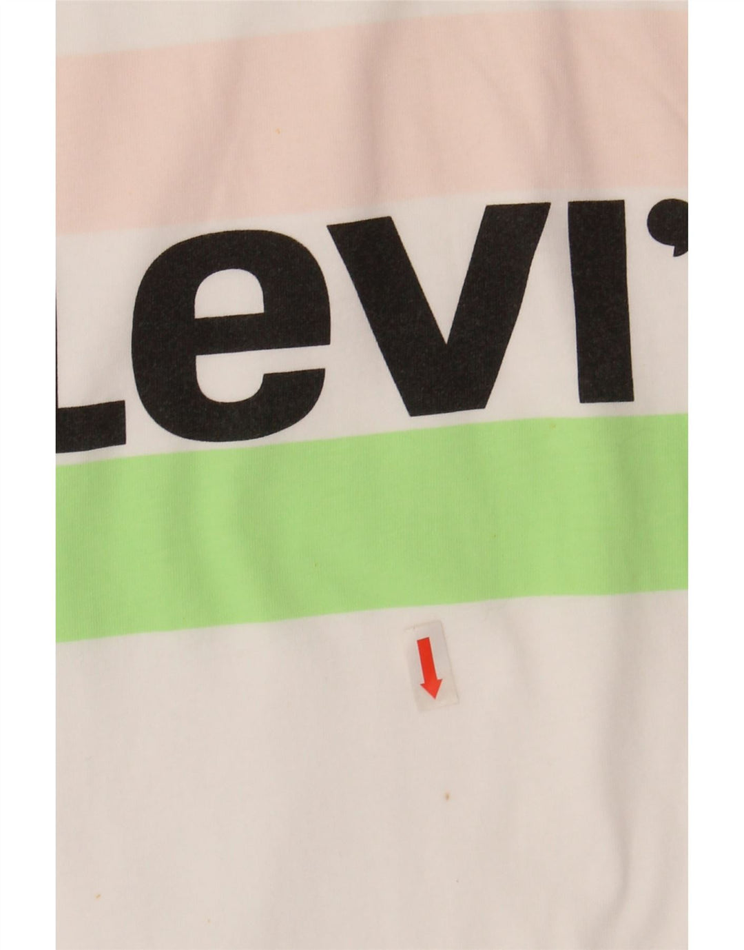 LEVI'S Womens Graphic T-Shirt Top UK 12 Medium White Cotton Vintage Levi's and Second-Hand Levi's from Messina Hembry 