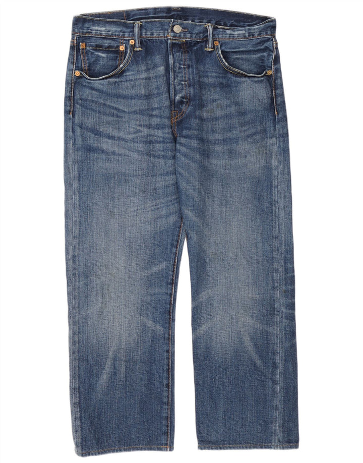 Мужские укороченные джинсы Levi's 501 W34 L25 синие