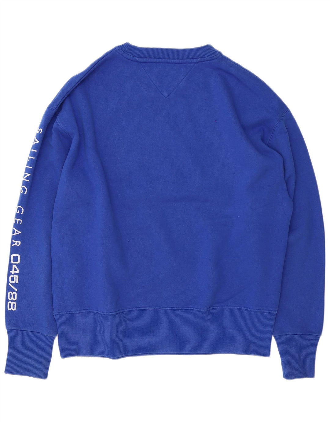 Мужской свитшот с рисунком Tommy Hilfiger, большой синий хлопковый джемпер