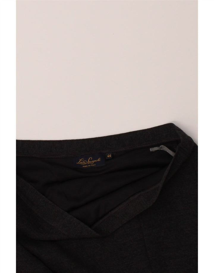 LUISA SPAGNOLI Womens Midi Straight Skirt IT 44 Medium W30 Grey Flecked Vintage Luisa Spagnoli and Second-Hand Luisa Spagnoli from Messina Hembry 