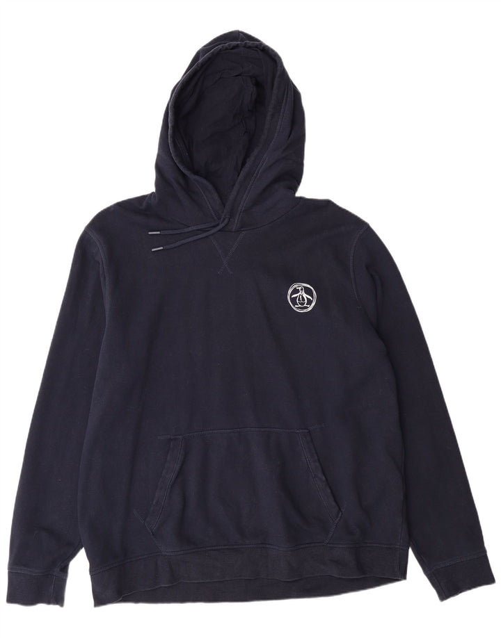 Мужской джемпер с капюшоном PENGUIN XL, темно-синий, хлопок