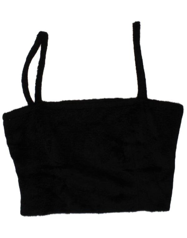 Женский укороченный топ Mariella Burani Amuleti UK 14, средний черный, вискоза