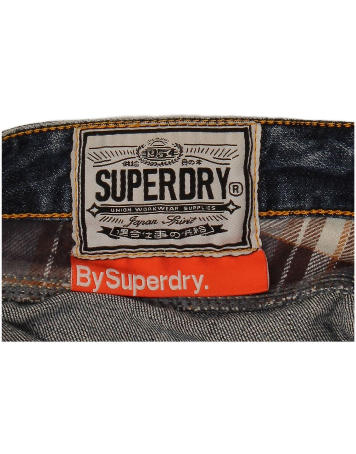 SUPERDRY Женские джинсовые шорты W30, средний синий, хлопок
