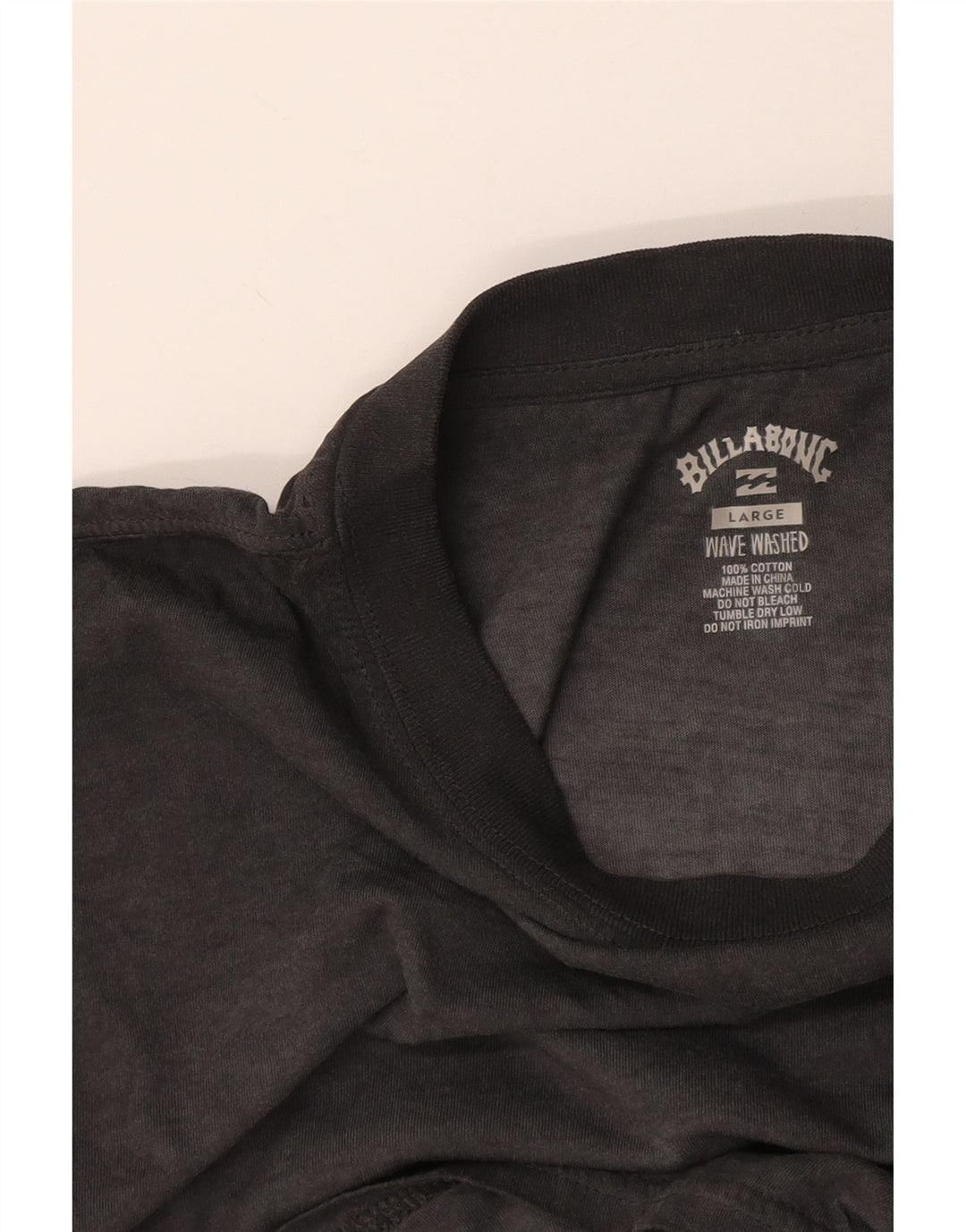 Billabong Мужская футболка с рисунком, большой серый хлопок
