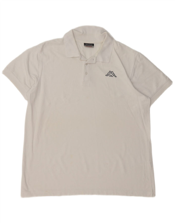 KAPPA Mens Polo Shirt XL White