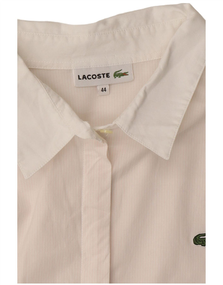LACOSTE Женская рубашка, размер 44, большая розовая полоска