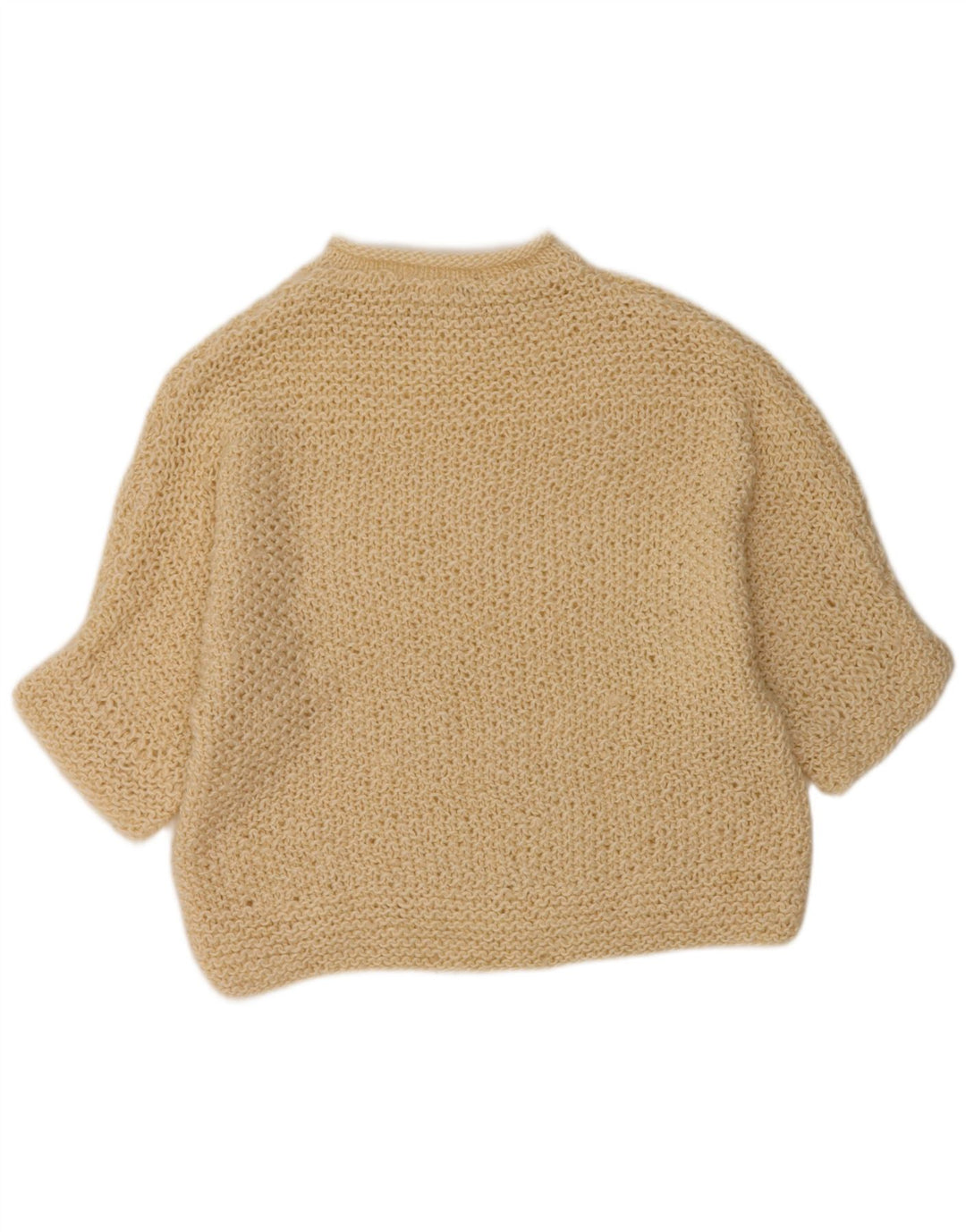 ВИНТАЖНЫЙ женский свободный джемпер с круглым вырезом, Великобритания, 18 XL, Off White