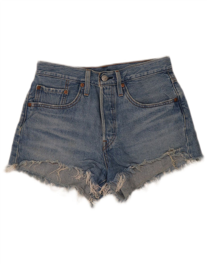 Женские джинсовые шорты Levi's 501 W26, маленькие синие, хлопок