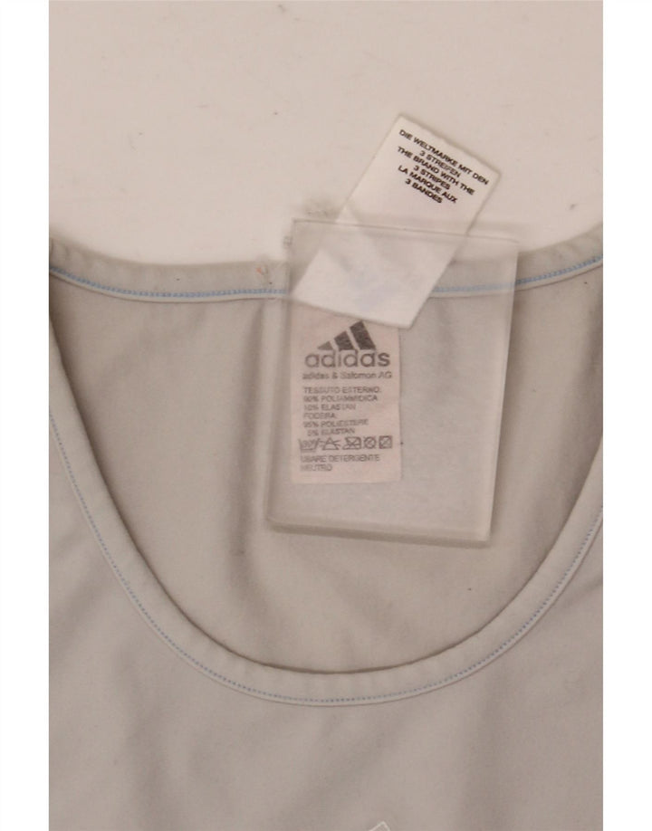 Женская футболка Adidas Top UK 12 Medium Grey Полиамид