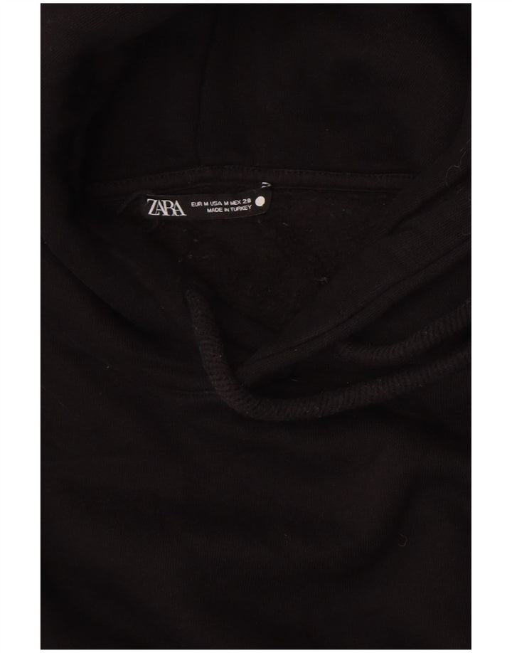 Женский джемпер с капюшоном оверсайз Zara UK 14, средний черный