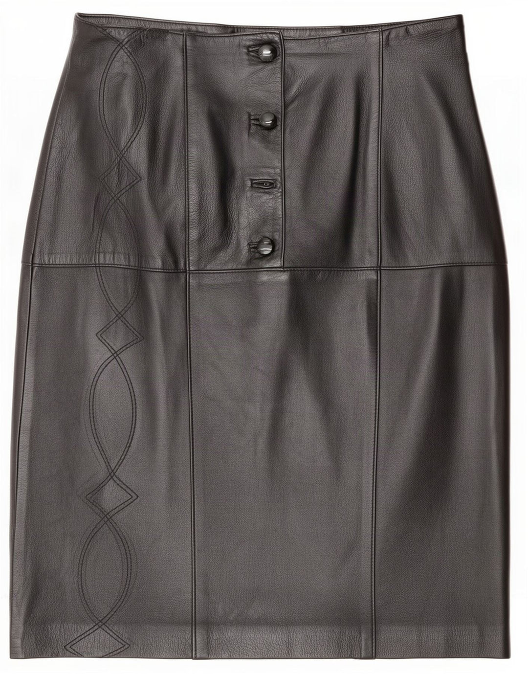 Юбка женская кожаная Bizzarro IT 46 Large W32 Черная