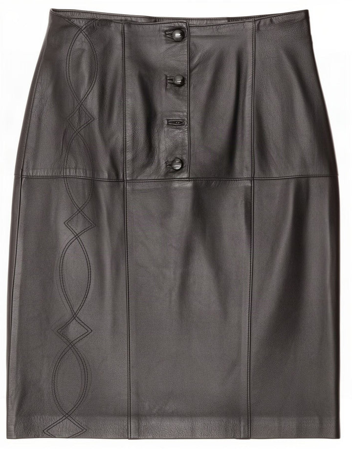 Юбка женская кожаная Bizzarro IT 46 Large W32 Черная