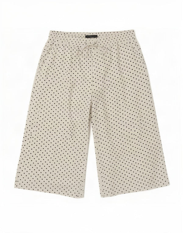 Женские капри Marks & Spencer UK 14, большие W30 L19, белый горошек