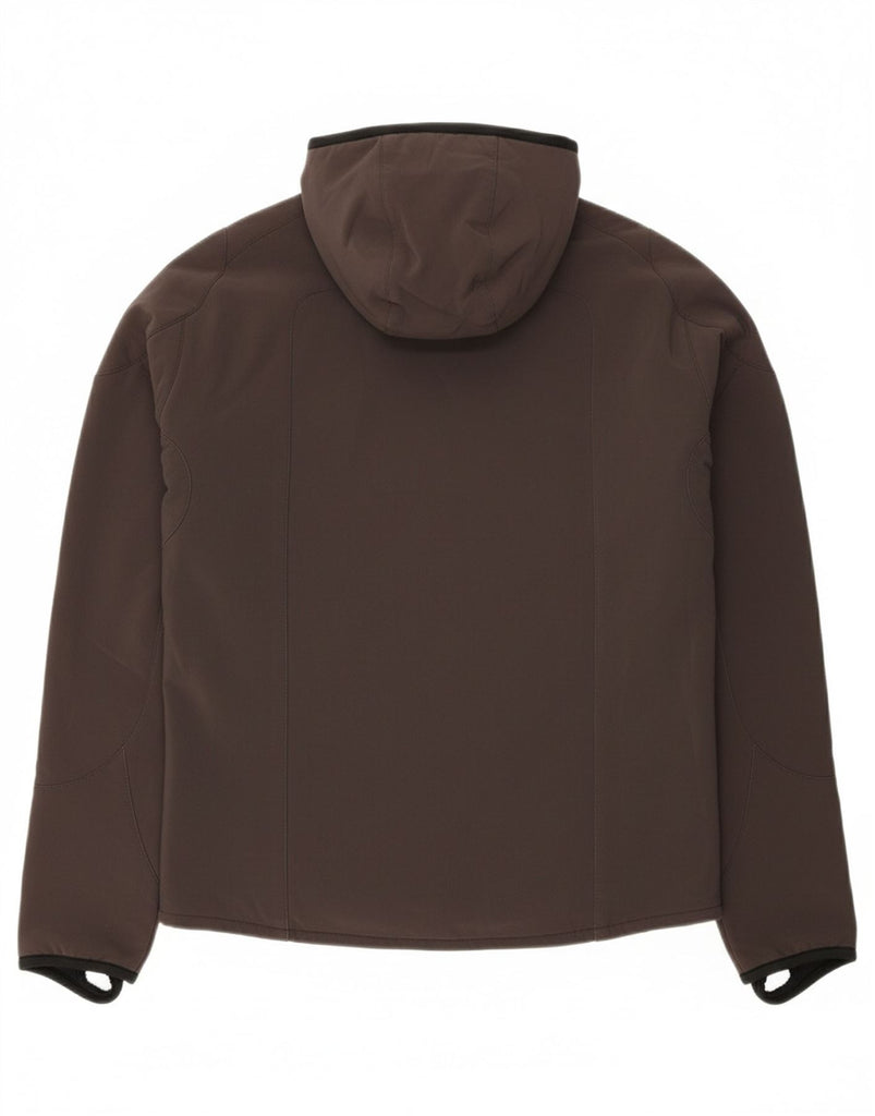 DC Mens Hooded Windbreaker Jacket UK 36 Small Grey Polyester Vintage DC and Second-Hand DC from Messina Hembry 