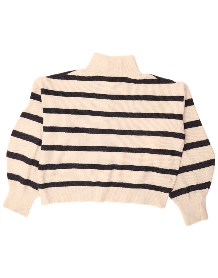 Женский укороченный джемпер с воротником на молнии FRENCH CONNECTION, Великобритания, 10, маленький белый цвет