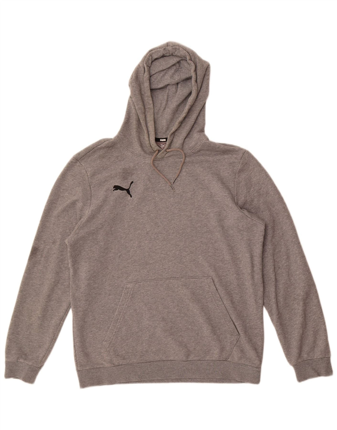 Мужской джемпер с капюшоном Puma, хлопок среднего серого цвета