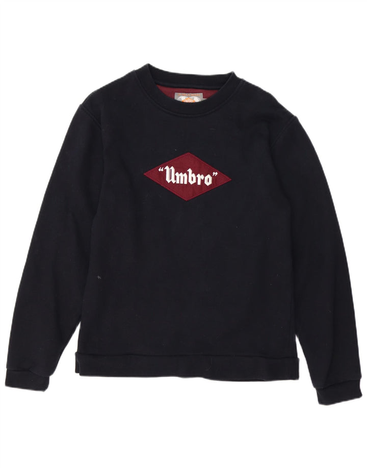 UMBRO Мужской свитшот с рисунком, маленький черный хлопковый джемпер