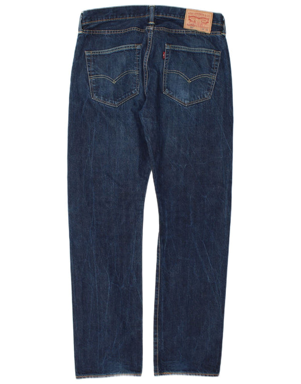 Мужские прямые джинсы Levi's 501 W32 L32 синие, хлопок