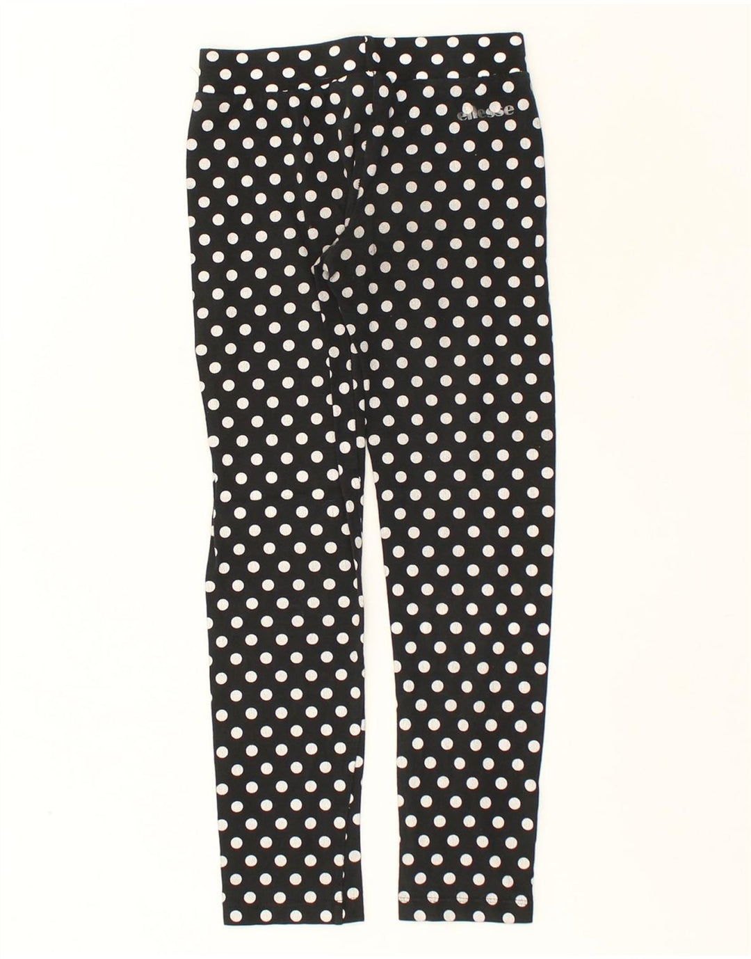 ELLESSE Girls Leggings 9-10 Years Black Polka Dot | Vintage Ellesse | Thrift | Second-Hand Ellesse | Used Clothing | Messina Hembry 