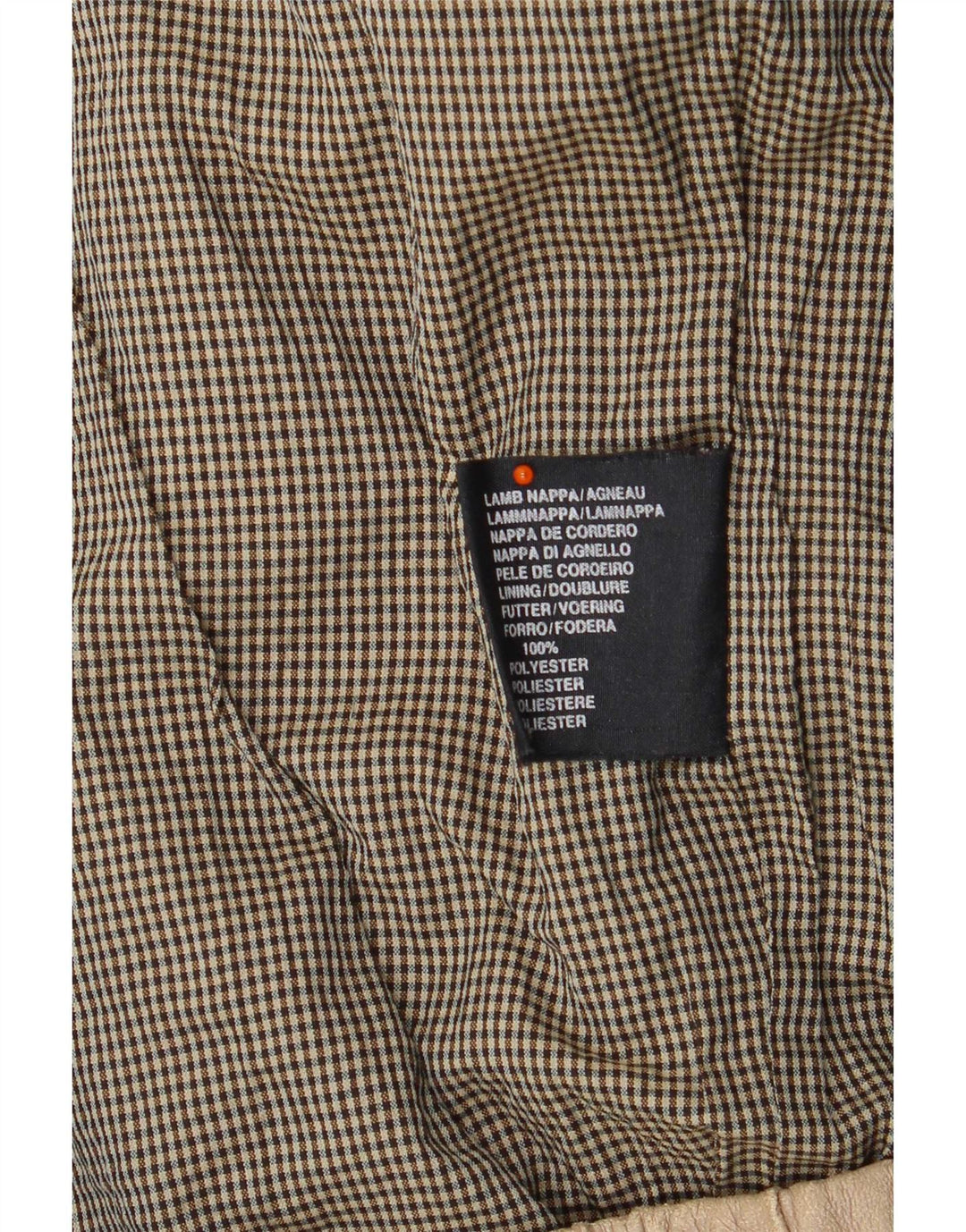 Винтажная мужская кожаная куртка UK 42 XL Бежевая