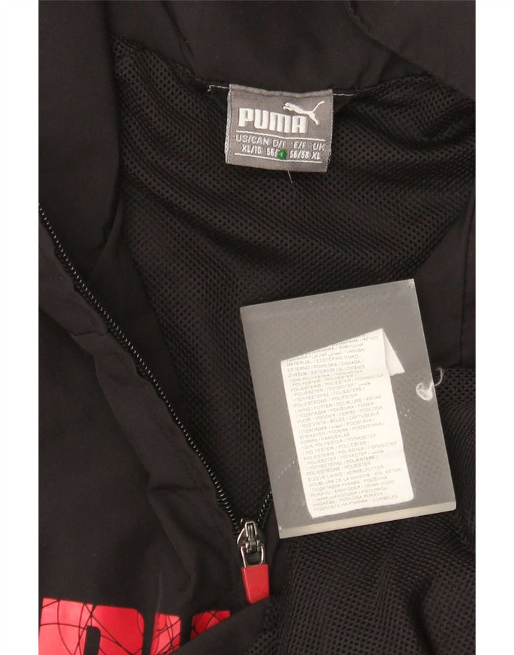 Мужской спортивный костюм Puma с графическим рисунком, верхняя куртка XL, черный полиэстер