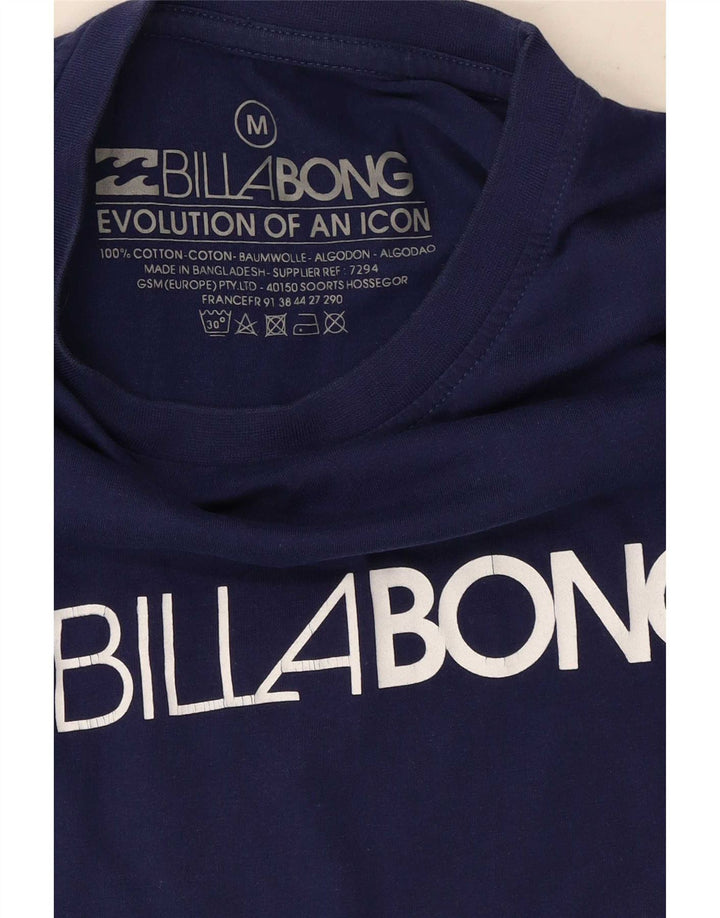 Billabong Мужская футболка с рисунком Топ среднего размера, темно-синий, хлопок