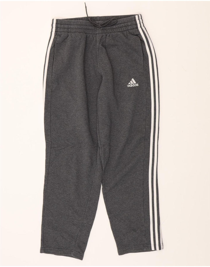 Мужские спортивные брюки ADIDAS, хлопок среднего серого цвета