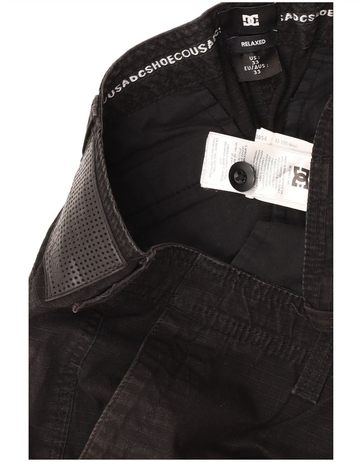 Мужские шорты карго свободного покроя DC W33, средний черный, хлопок