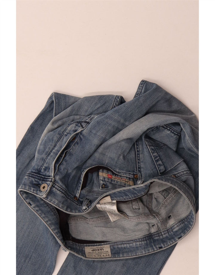 Мужские зауженные джинсы Diesel Iakop Regular W34 L34, синий хлопок