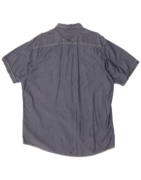 Мужская рубашка современного кроя Camel Active 2XL, темно-синяя, хлопок