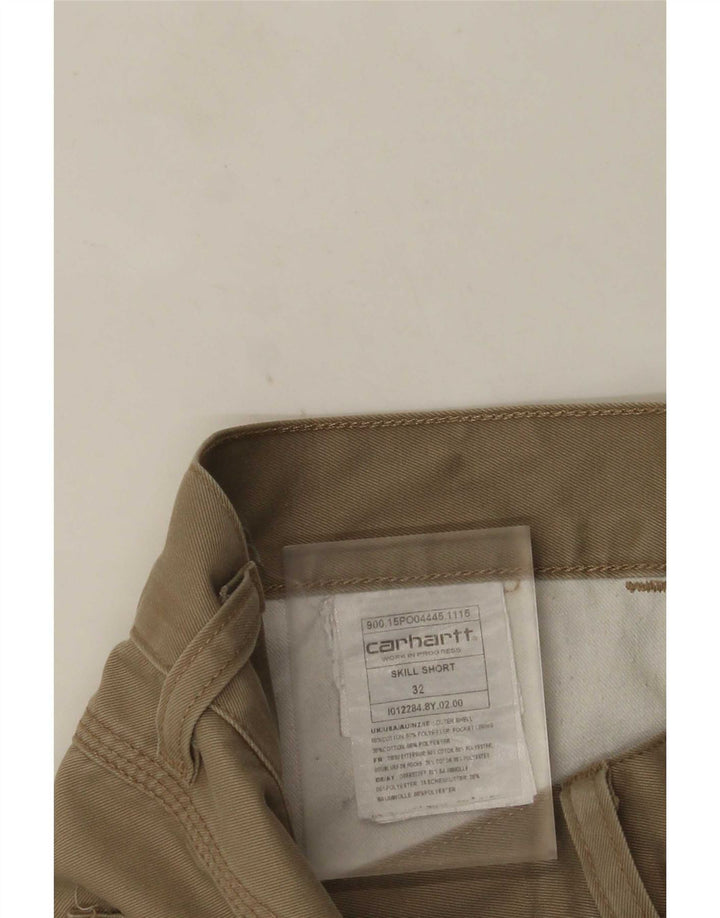 Carhartt Мужские повседневные шорты W32 Средний Бежевый Хлопок