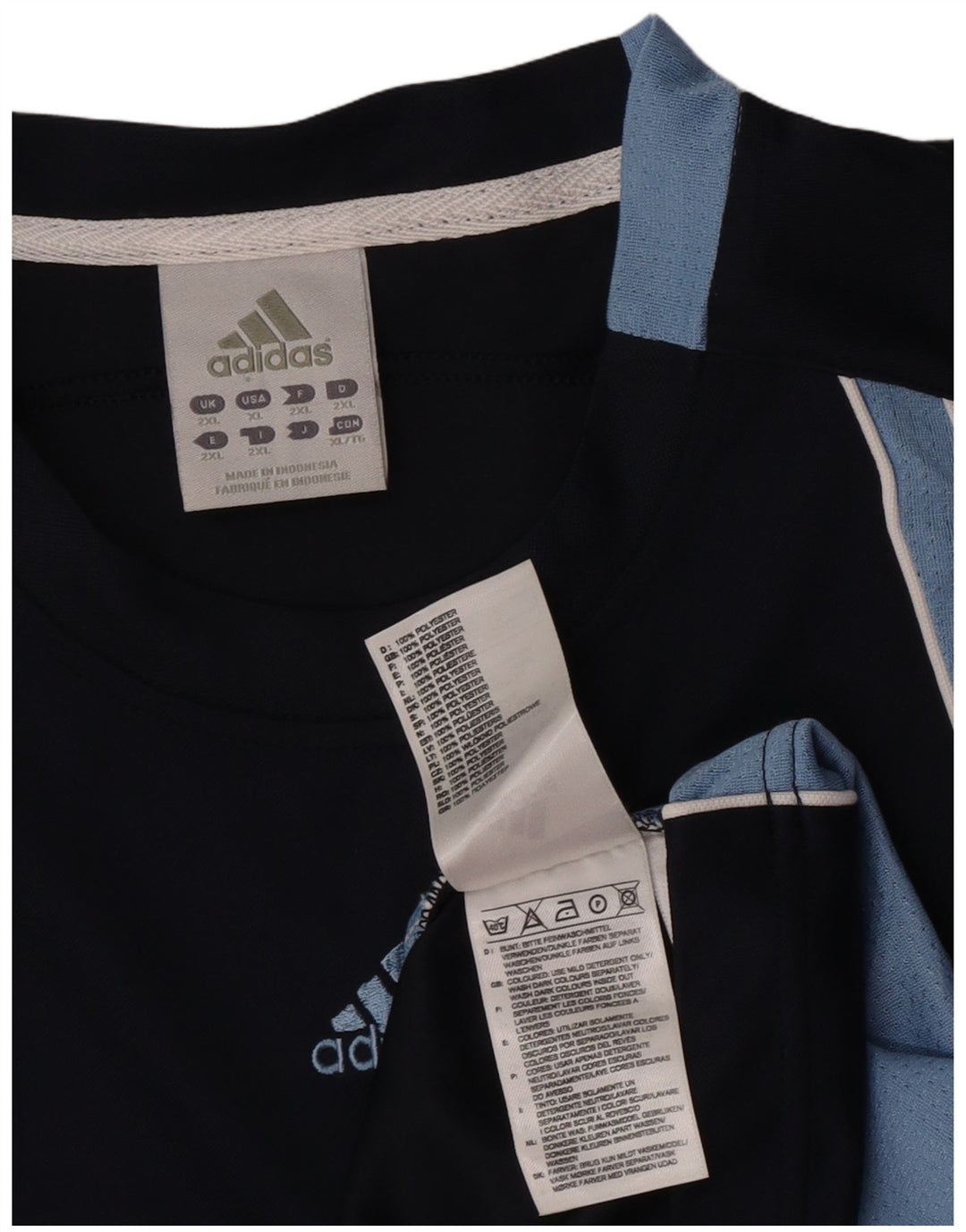 Adidas Mens Climacool Vest Top 2XL Темно-синий полиэстер с цветными блоками