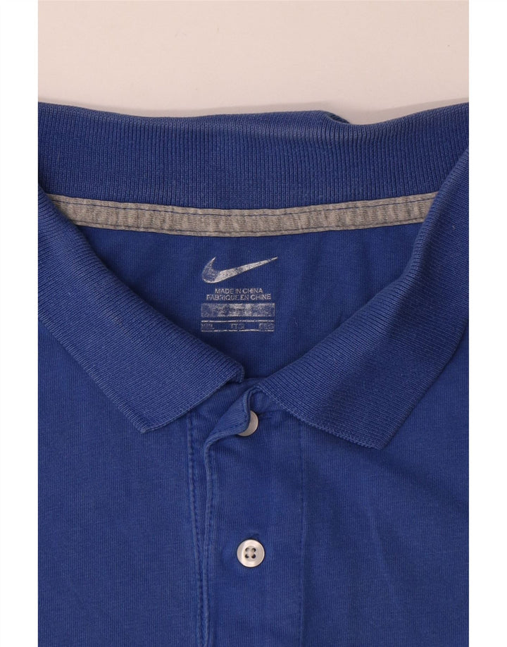 Мужская рубашка-поло Nike 2XL, синяя, хлопок