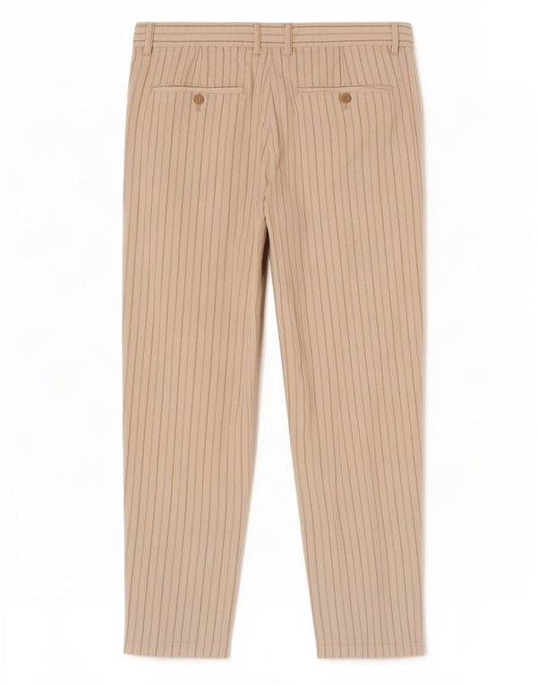 Мужские укороченные брюки-чиносы Zara EU 40 Medium W31 L26 Off White Striped