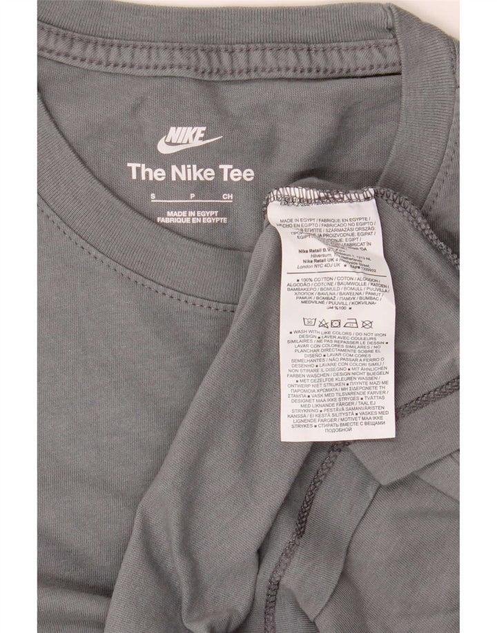Мужская футболка Nike, маленький серый хлопок