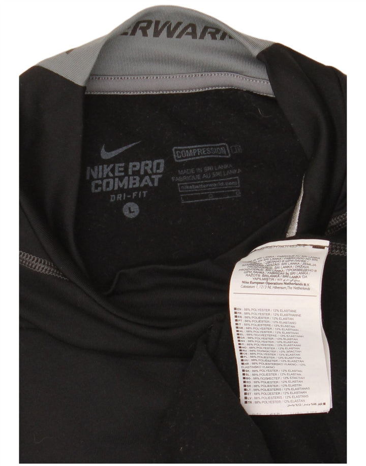 Мужской топ Nike с длинным рукавом, большой черный полиэстер с цветными блоками