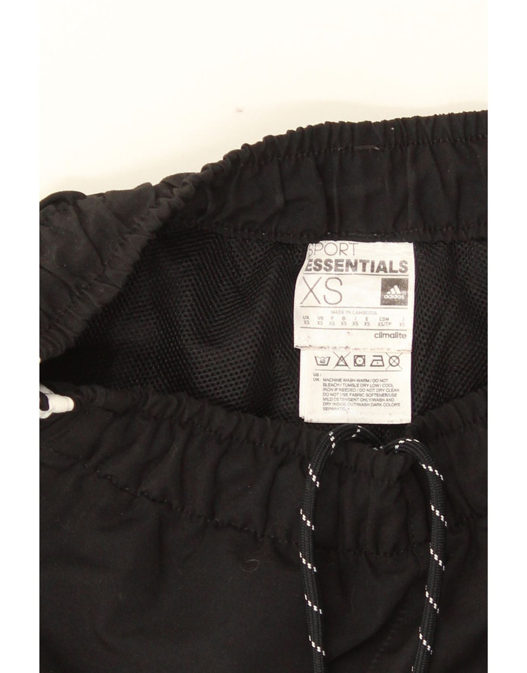 Мужские спортивные шорты Adidas Climalite XS, черный полиэстер
