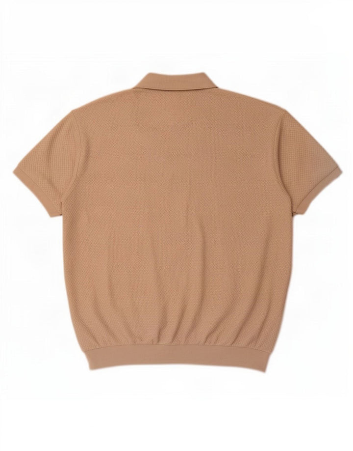 Мужская рубашка с коротким рукавом Zara, маленькая, бежевая