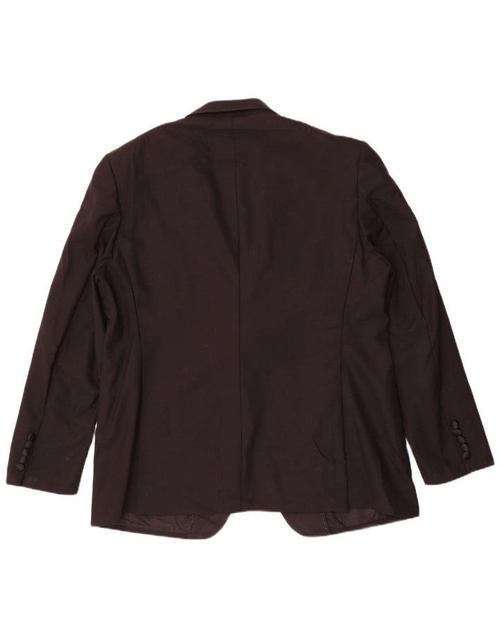 Мужской пиджак на 1 пуговице Marks & Spencer, Великобритания, 46 XL, черный, новый, шерстяной