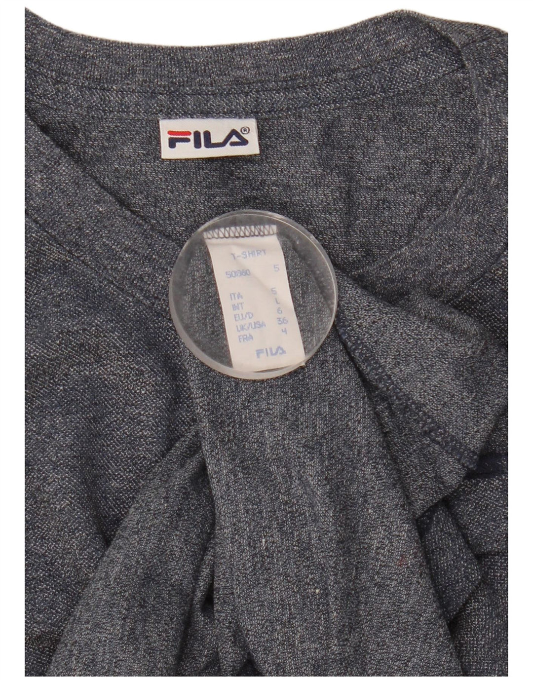 Fila Мужская футболка из хлопка большого размера темно-синего цвета