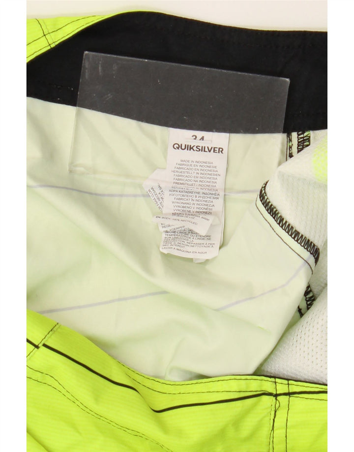 Мужские шорты для плавания QUIKSILVER, полиэстер, большие зеленые полоски