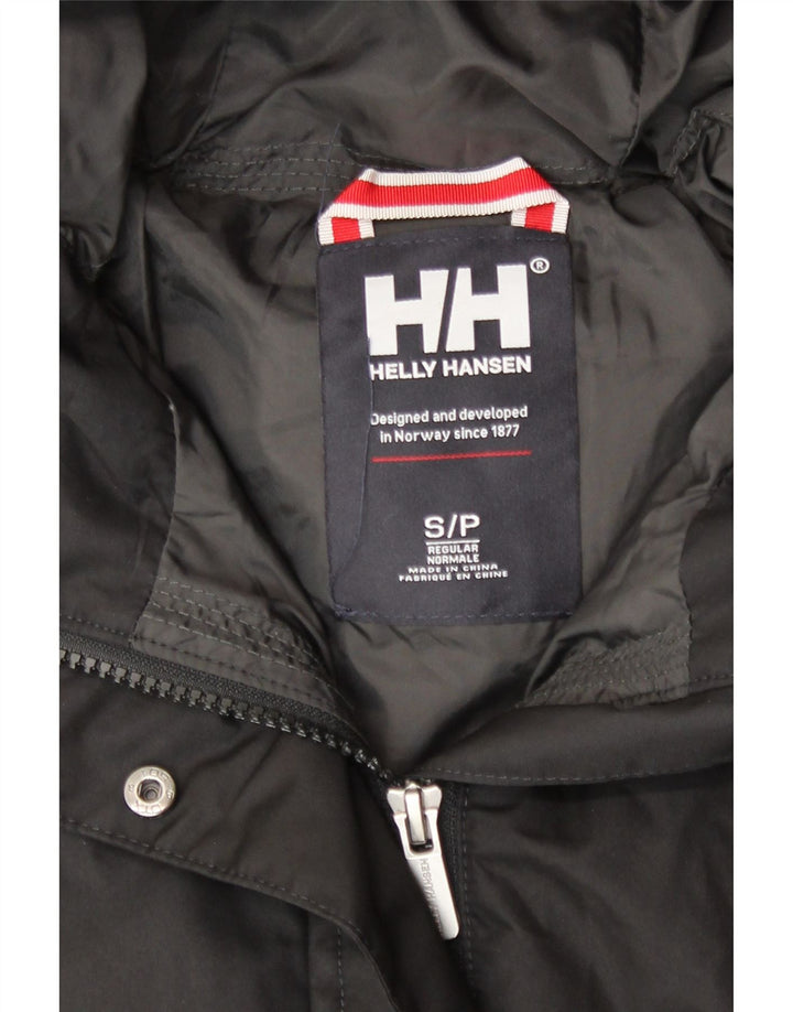 Женское стеганое пальто с капюшоном Helly Hansen UK 10, маленький черный полиэстер