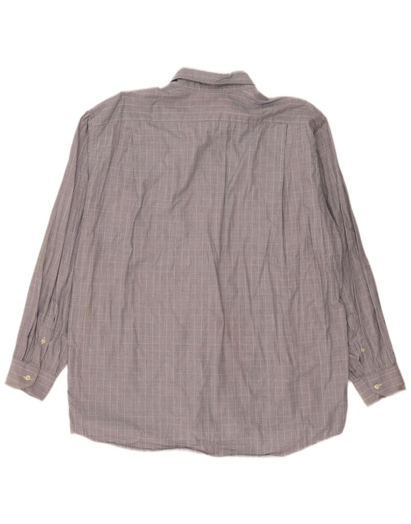 Мужская рубашка Lacoste, размер 42, большая серая клетка, хлопок