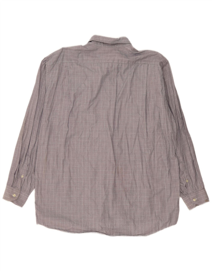 Мужская рубашка Lacoste, размер 42, большая серая клетка, хлопок