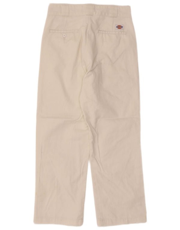 Женские укороченные брюки с высокой талией Dickies W28 L25, белый полиэстер