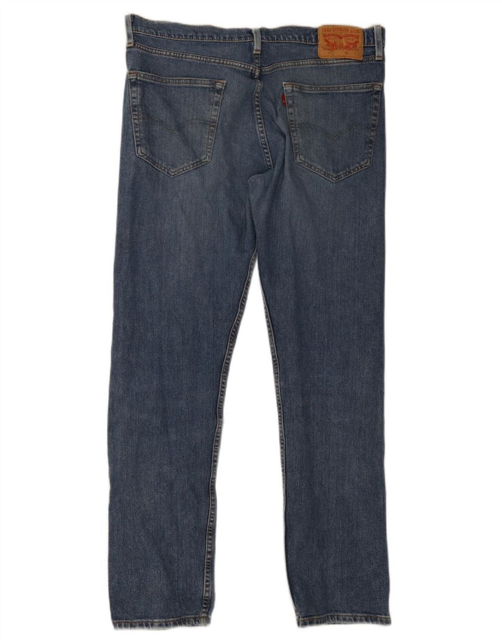 Мужские зауженные джинсы Levi's 502 W34 L32 синие, хлопок